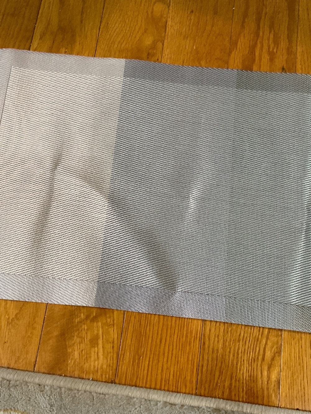 Set of 2 Gray Vinyl Placemats